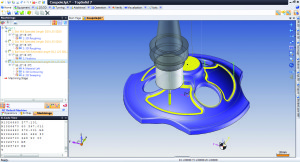 La fresatura 3D di TopSolid 7 d potenziata dal calcolo desincronizzato e dalla velocità del Multi Core