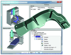 TopSolid 7 confronta e adegua le lavorazioni quando si decide di cambiare macchina utensile