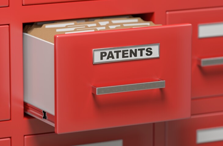Patent,Files,And,Documents,In,Cabinet,In,Office.,3d,Rendered